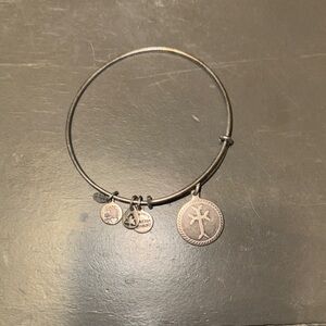 Armenian Cross Charm Bangle Bracelet